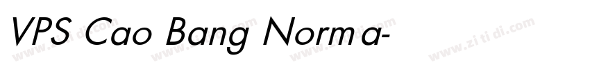 VPS Cao Bang Norma字体转换